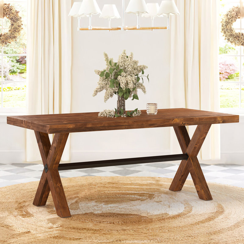 Laurel Foundry Modern Farmhouse Linus Solid Wood Dining Table Reviews